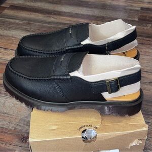 DR. MARTENS Penton Slingback Mules Black Leather US M12 EU 46 UK 11 $180